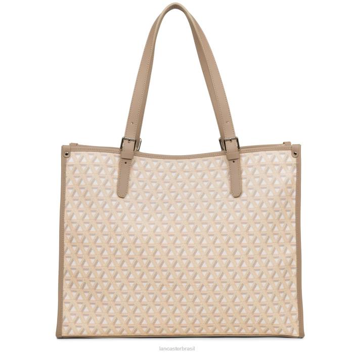 mulheres Lancaster Paris bege ícone de sacola grande RBF43878
