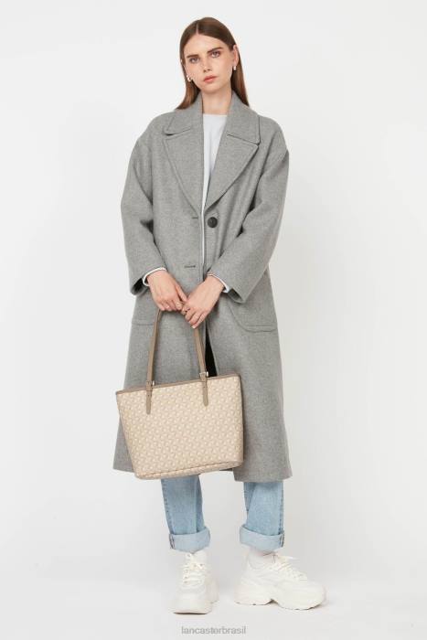 mulheres Lancaster Paris bege m ícone de sacola RBF42516