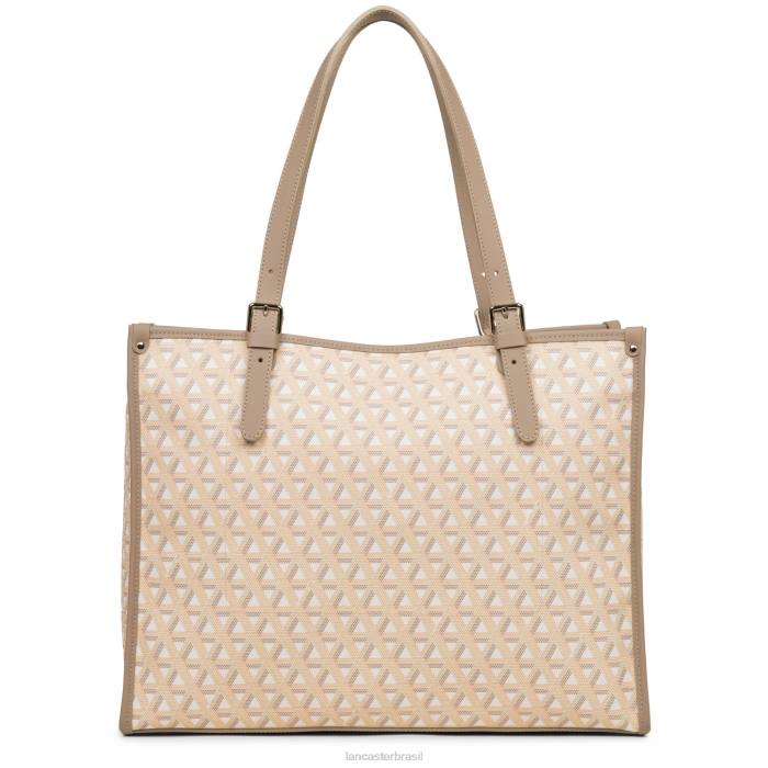 mulheres Lancaster Paris bege m ícone de sacola RBF43874