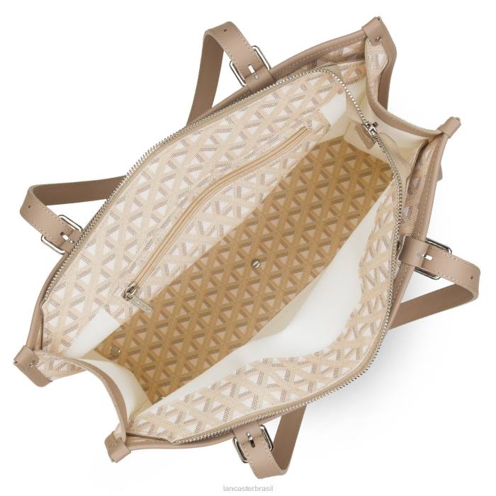 mulheres Lancaster Paris bege m ícone de sacola RBF43874