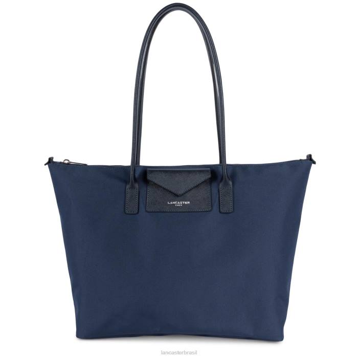 mulheres Lancaster Paris bleu fonce-bleu paon bolsa grande smart kba RBF4639