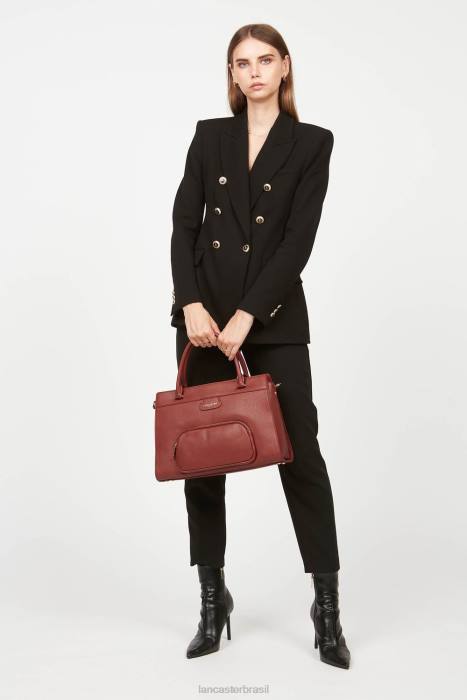 mulheres Lancaster Paris bois vermelho sacola grande duna RBF44500