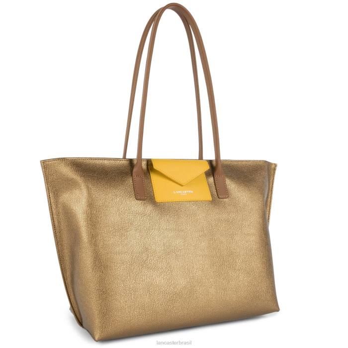 mulheres Lancaster Paris bronze-jaune-camelo bolsa grande maia RBF4694
