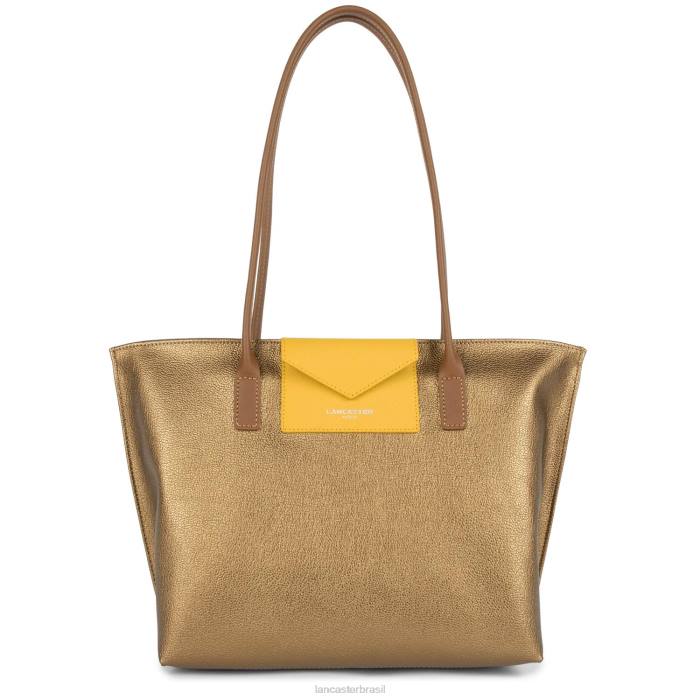 mulheres Lancaster Paris bronze-jaune-camelo bolsa tote maya RBF42838