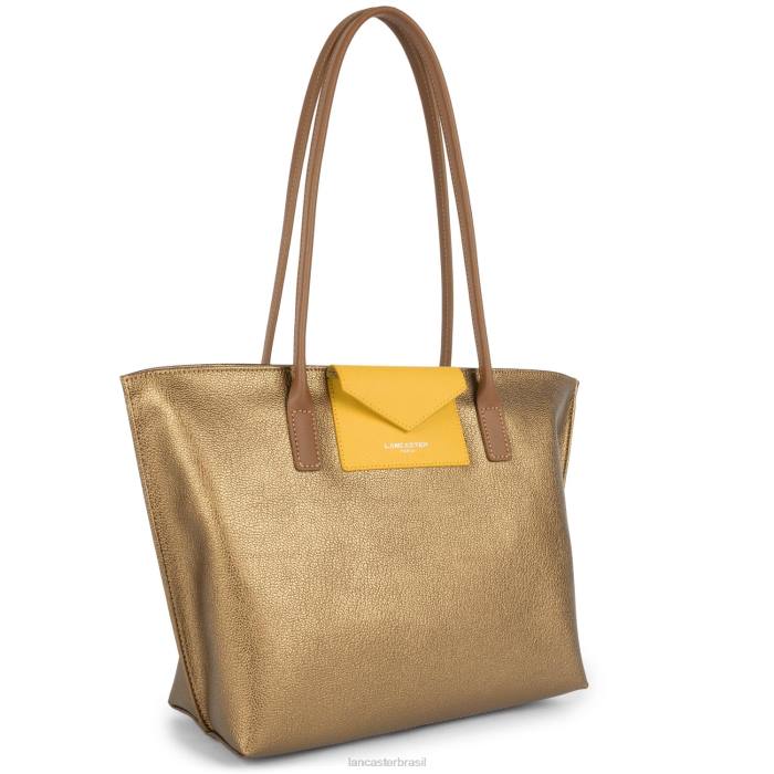 mulheres Lancaster Paris bronze-jaune-camelo bolsa tote maya RBF42838