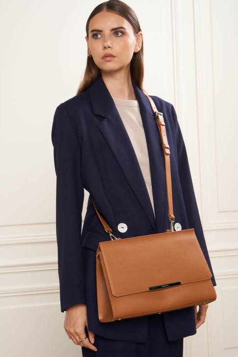 mulheres Lancaster Paris camelo bolsa grande serra RBF44468