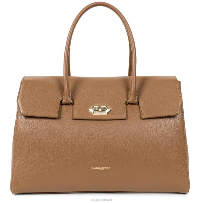 mulheres Lancaster Paris camelo bolsa tote extra grande foulonne milano RBF42683