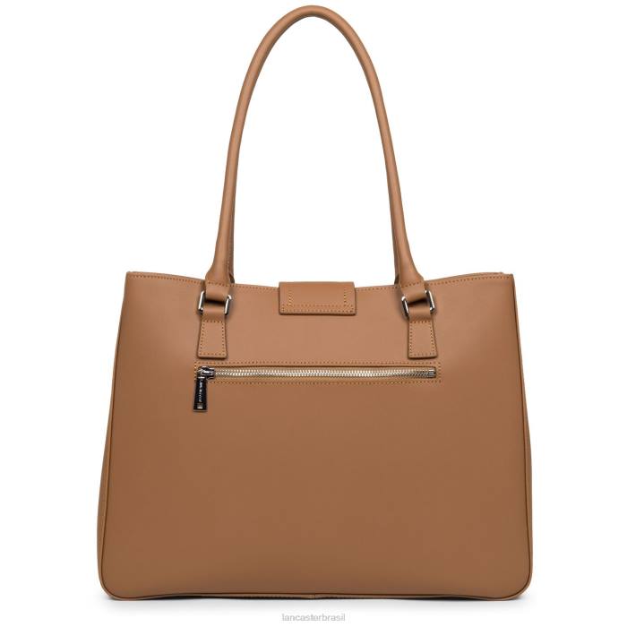 mulheres Lancaster Paris camelo bolsa tote grande city mae RBF44426