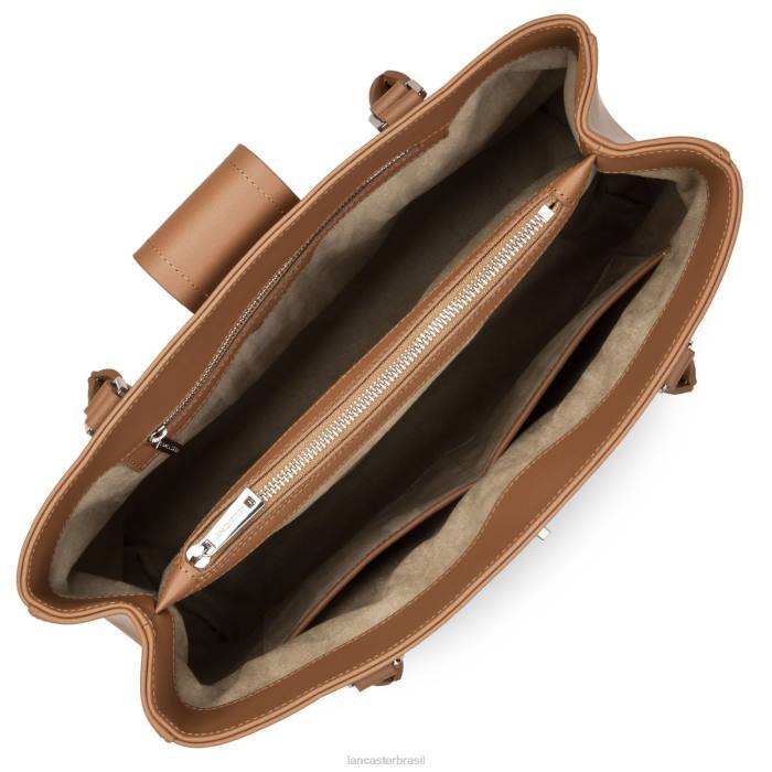 mulheres Lancaster Paris camelo bolsa tote grande city mae RBF44426