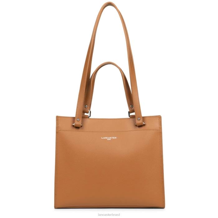 mulheres Lancaster Paris camelo bolsa tote serra RBF44461
