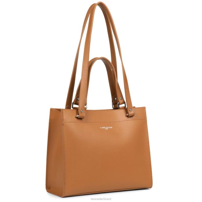 mulheres Lancaster Paris camelo bolsa tote serra RBF44461