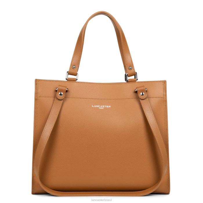 mulheres Lancaster Paris camelo bolsa tote serra RBF44461