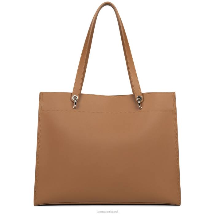 mulheres Lancaster Paris camelo em champanhe bolsa tote grande pur & element city RBF44174