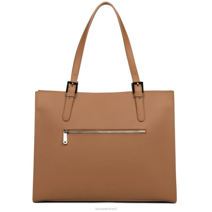 mulheres Lancaster Paris camelo em champanhe bolsa tote grande pur & element city RBF44178