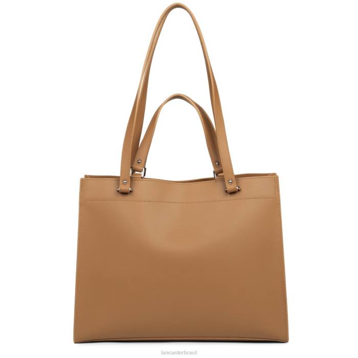 mulheres Lancaster Paris camelo em champanhe bolsa tote pur & element city RBF44518