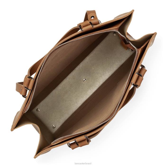 mulheres Lancaster Paris camelo em champanhe bolsa tote pur & element city RBF44518