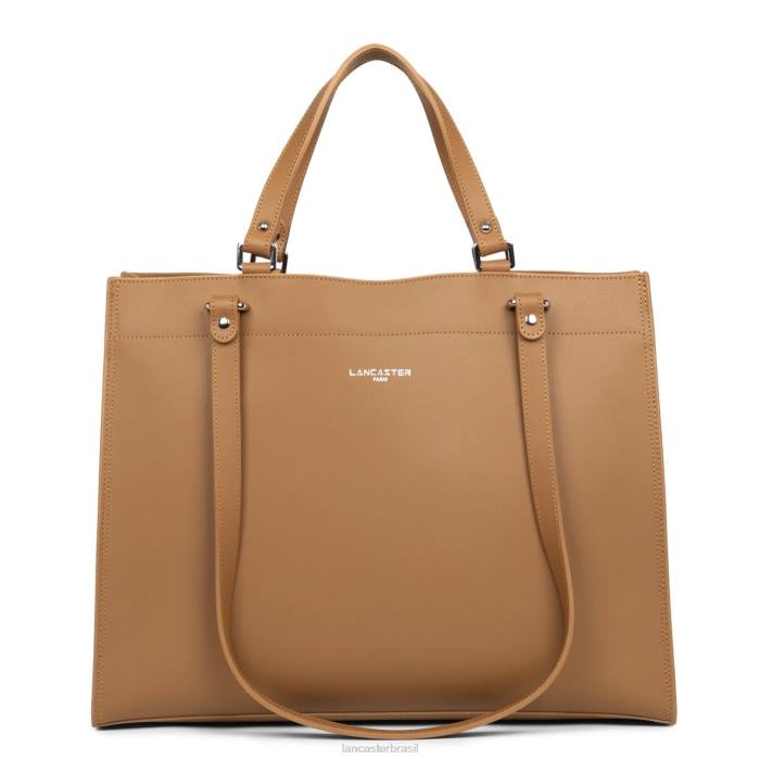 mulheres Lancaster Paris camelo em champanhe bolsa tote pur & element city RBF44518