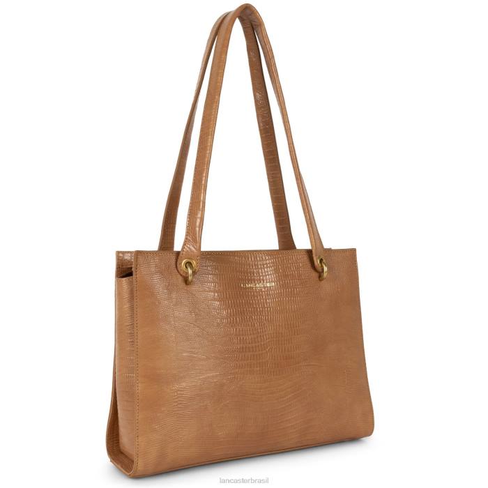 mulheres Lancaster Paris camelo-lezard sacola exótica lezard & croco cn RBF43245