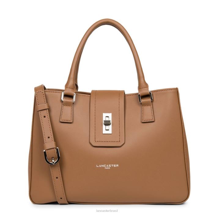 mulheres Lancaster Paris camelo m sacola cidade mae RBF43592