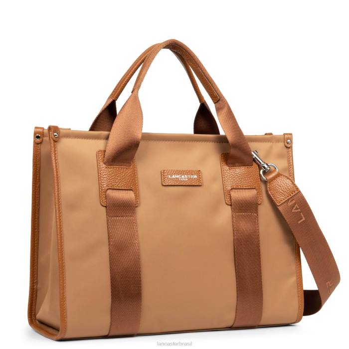 mulheres Lancaster Paris camelo m sacola faculdade básica RBF44475