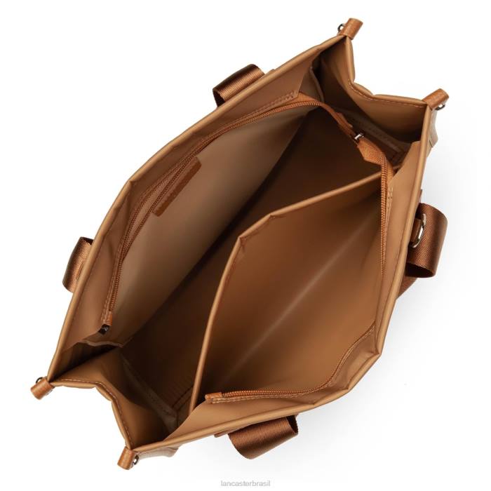 mulheres Lancaster Paris camelo m sacola faculdade básica RBF44475