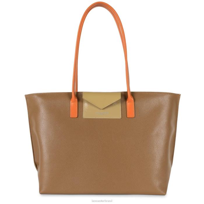 mulheres Lancaster Paris camelo-natureza-laranja bolsa grande maia RBF4699