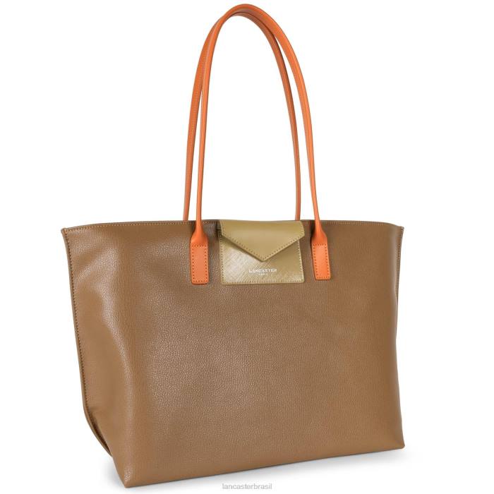 mulheres Lancaster Paris camelo-natureza-laranja bolsa grande maia RBF4699