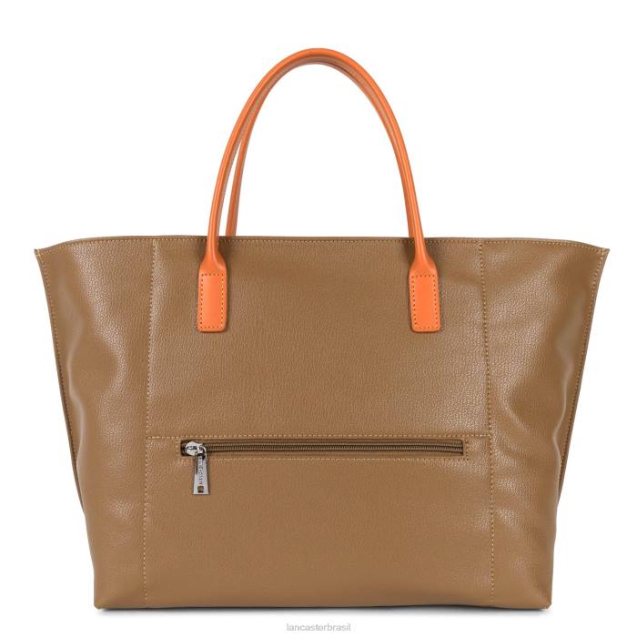 mulheres Lancaster Paris camelo-natureza-laranja bolsa grande maia RBF4749