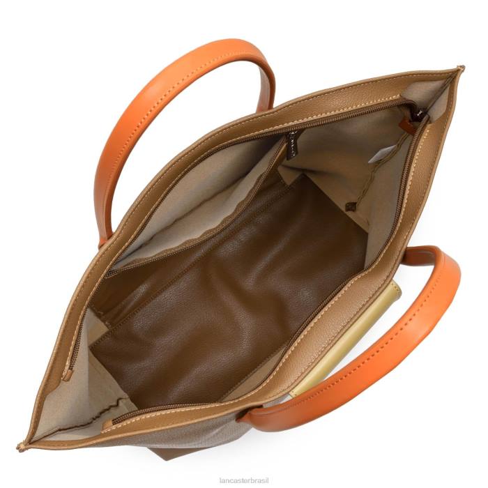 mulheres Lancaster Paris camelo-natureza-laranja bolsa grande maia RBF4749