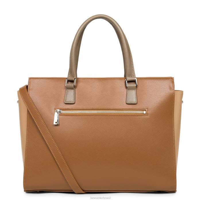 mulheres Lancaster Paris camelo-nu-vison bolsa tote saffiano intemporel RBF43629