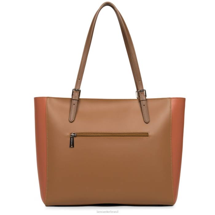 mulheres Lancaster Paris camelo-potiron-vison bolsa lisa RBF43425