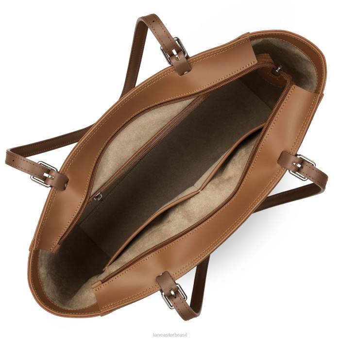 mulheres Lancaster Paris camelo-potiron-vison bolsa lisa RBF43425