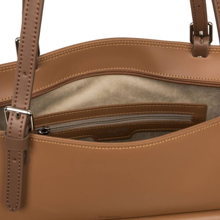 mulheres Lancaster Paris camelo-potiron-vison bolsa lisa RBF43425