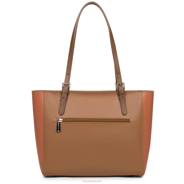 mulheres Lancaster Paris camelo-potiron-vison bolsa lisa RBF43554