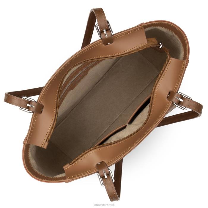 mulheres Lancaster Paris camelo-potiron-vison bolsa lisa RBF43554