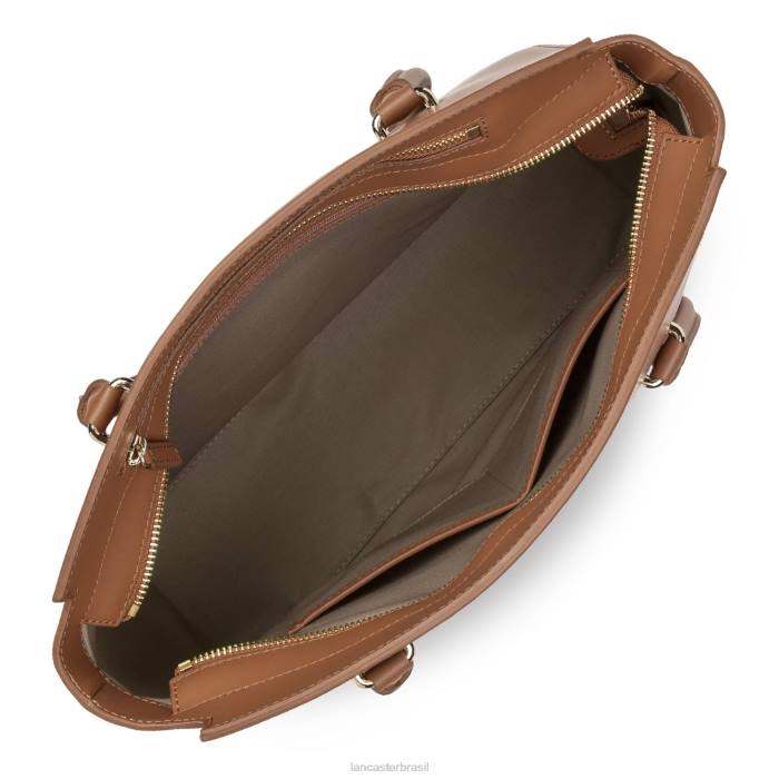 mulheres Lancaster Paris camelo sacola lisa ou RBF44382