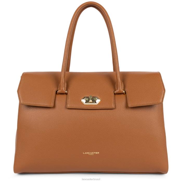 mulheres Lancaster Paris caramelo bolsa tote extra grande foulonne milano RBF42685