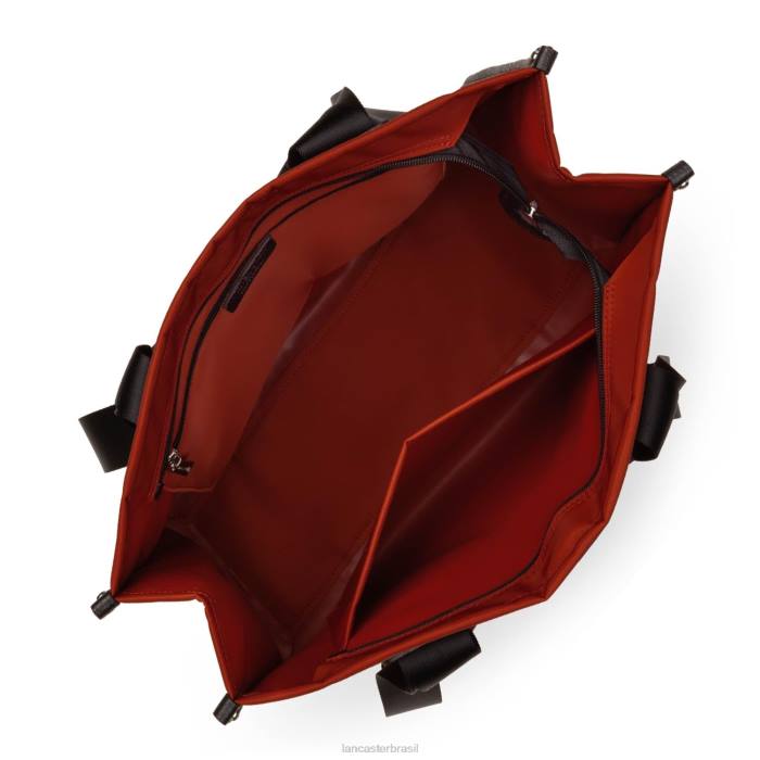 mulheres Lancaster Paris carmim bolsa grande básica faculdade RBF44478