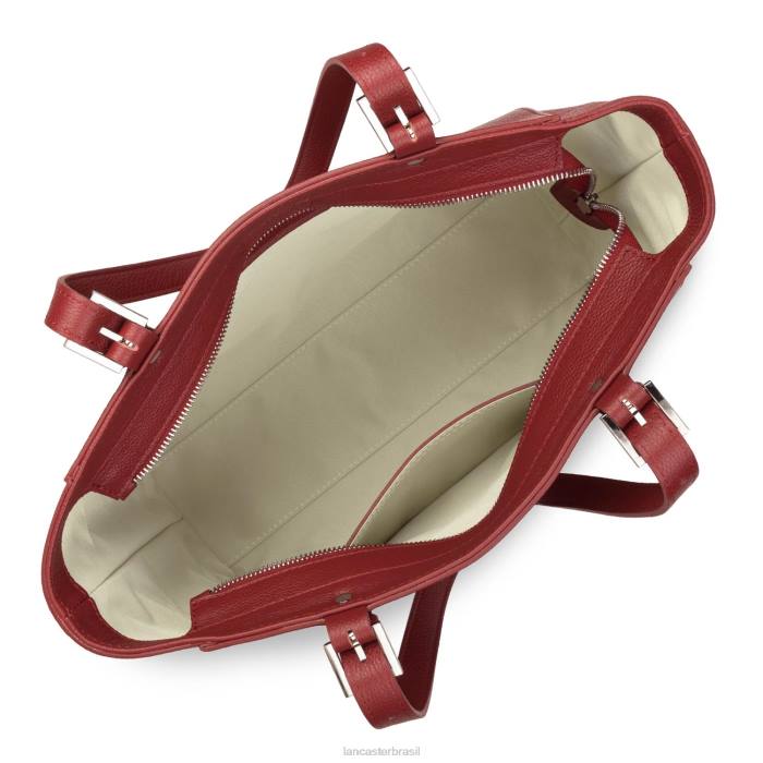 mulheres Lancaster Paris carmim bolsa tote firenze RBF44514