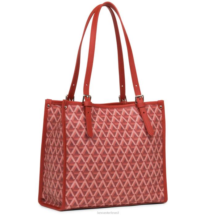 mulheres Lancaster Paris carmim ícone de bolsa pequena RBF44359