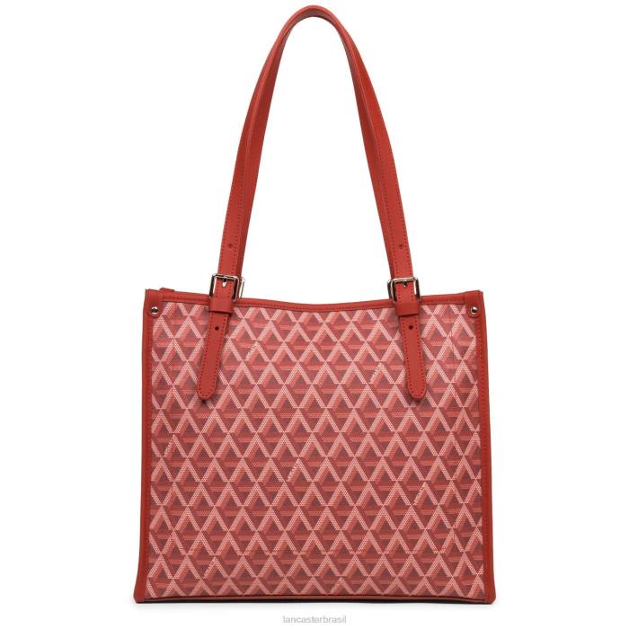 mulheres Lancaster Paris carmim ícone de bolsa pequena RBF44359