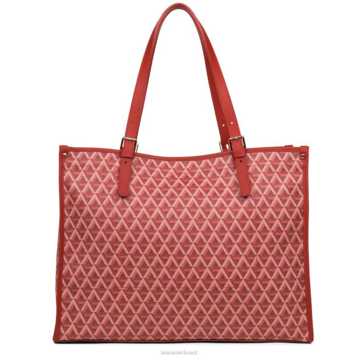 mulheres Lancaster Paris carmim ícone de sacola grande RBF43879