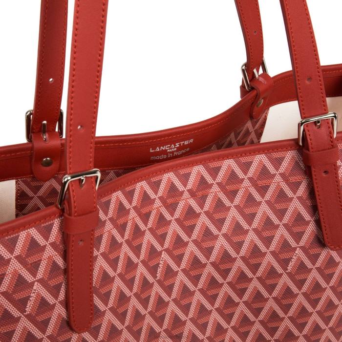 mulheres Lancaster Paris carmim ícone de sacola grande RBF43879