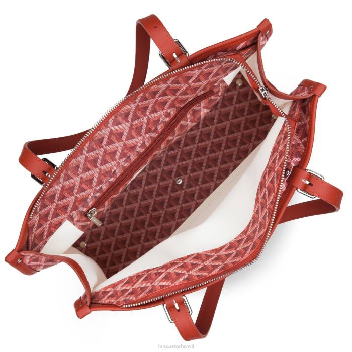 mulheres Lancaster Paris carmim m ícone de sacola RBF43873