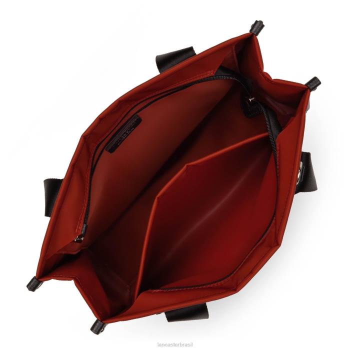 mulheres Lancaster Paris carmim m sacola faculdade básica RBF44469