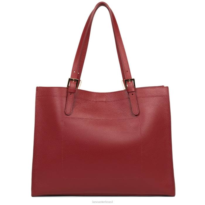 mulheres Lancaster Paris carmin-em-blush bolsa tote extra grande foulonne dupla RBF43811