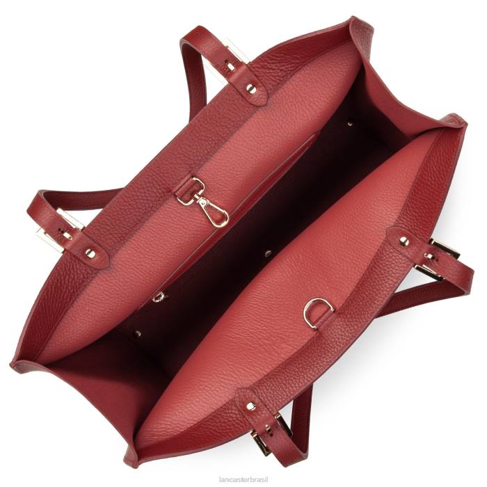 mulheres Lancaster Paris carmin-em-blush bolsa tote extra grande foulonne dupla RBF43811