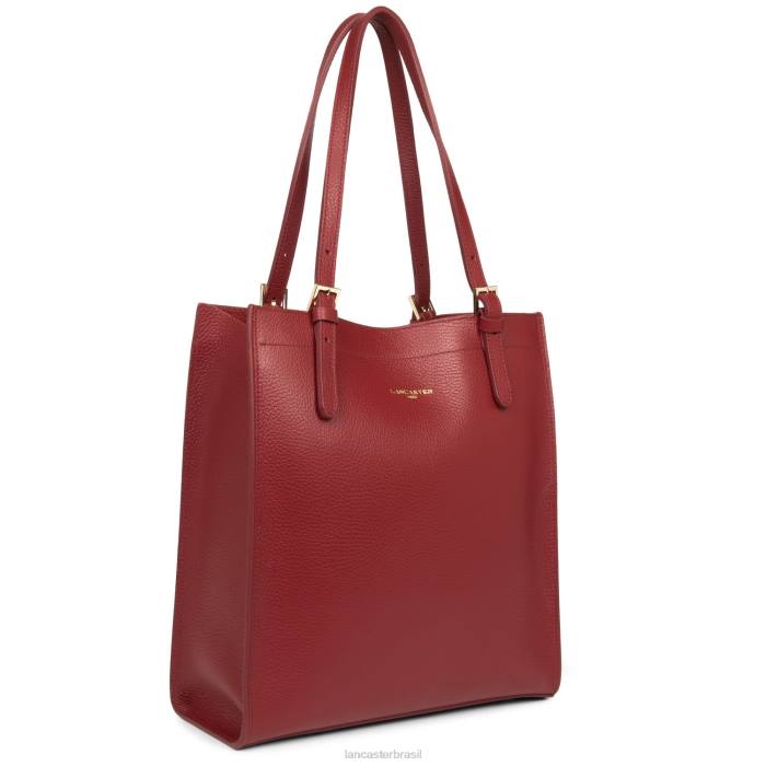 mulheres Lancaster Paris carmin-em-blush bolsa tote foulonne dupla RBF43363