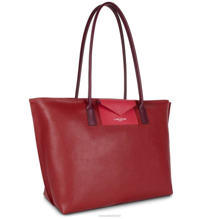 mulheres Lancaster Paris carmin-framboise-pourpre bolsa grande maia RBF4707