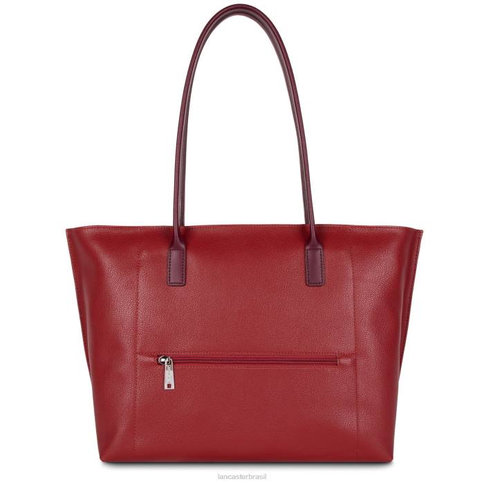 mulheres Lancaster Paris carmin-framboise-pourpre bolsa grande maia RBF4707